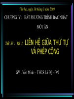 T57 LIEN HE GIUA THU TU VA PHEP CONG(HOAN CHINH)