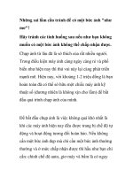 Những sai lầm cần tránh để có một bức ảnh 