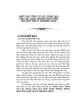 phát huy tính tự lực sáng tạo của học sinh trong phân môn tập làm văn ở trường thcs