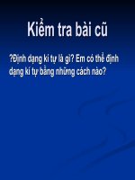 Bai 17: Dinh dang doan van ban