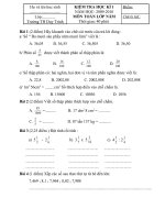 KT giữa kì 1 - Toán lớp 5