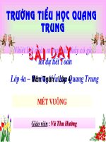 bài 55. Mét vuông