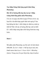 Tạo thiệp Giáng Sinh tặng người thân bằng Photoshop potx