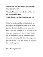 Làm sao tăng thời gian sử dụng pin của iPhone, iPad và iPod Touch? pps