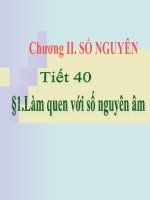tiet:lam quen voi so nguyen am