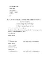 BÁO CÁO THÍ NGHIỆM LÝ THUYẾT ĐIỀU KHIỂN TỰ ĐỘNG II potx