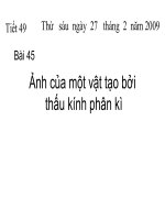 Ảnh của vật tạo bỏi TKPK