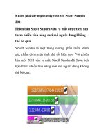 Khám phá sức mạnh máy tính với Sisoft Sandra 2011 docx