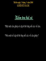 liên kết các câu trong bài bằng cách lặp từ - tuần 25