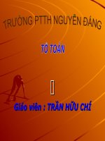Bài Phương trỉnh tham số của đường thẳng