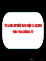 giáo dục phòng chống ma túy trong trường học