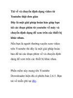 Tải về và chuyển định dạng video từ Youtube thật đơn giản doc
