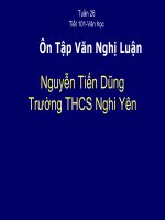Ôn tập văn bản nghị luận