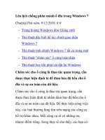 Lên lịch chống phân mảnh ổ đĩa trong Windows 7 pot