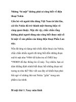 Những “bí mật” không phải ai cũng biết về điện thoại Nokia ppt