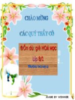 ĐIỀU CHẾ HIDRO-PHẢN ỨNG THẾ