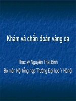 khám và chẩn đoán vàng da - bộ môn nội đhyhn