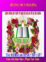 KHI NAO THI AM + MB =AB