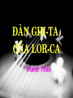 Đàn ghi - ta của Lor - ca