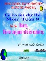 hh9:Hình trụ,hình nón, hình cầu