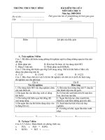 Đề kiểm tra số 5(Đại trà+Hs giỏi)