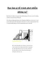 Bạn làm gì để tránh phơi nhiễm phóng xạ? pot