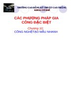 các phương pháp gia công đặc biệt - chương 10 công nghệ chế tạo mẫu nhanh