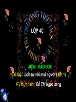 LỊCH SỰ VỚI MỌI NGƯỒI