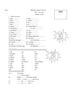 ĐỀ THI TIẾNG ANH_LỚP 3