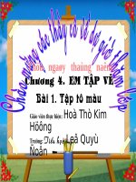 Bài 1.Tập tô màu