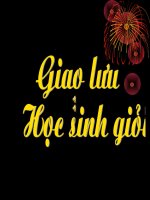 giao lưu Học sinh giỏi từ lớp 1 - 12