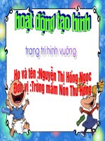 hoat dong tao hinh