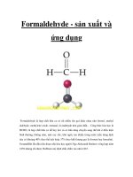 Formaldehyde - sản xuất và ứng dụng pdf