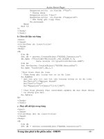 Lập Trình Web dùng ASP (ACTIVE SERVER PAGES ) phần 9 potx