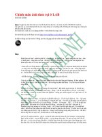 Cách chỉnh màu ảnh đem rọi ở Minilab