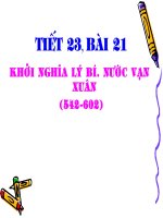 KHoi nghia Lý BÝ (Thao giang Tinh)