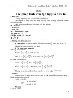 Giáo án phụ khóa toán 7 2010-2011