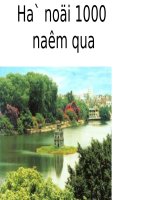 Hà Nội xưa và nay