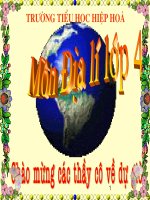 Địa lý lớp 4: Hoạt động SX của người dân Tây Nguyên