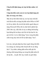 Chuyển đổi định dạng các loại tài liệu online với Zoho pps