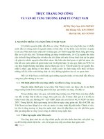 báo cáo thực trạng nợ công và vấn đề tăng trưởng kinh tế ở việt nam