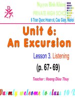 Bai giang Tieng Anh lop 6