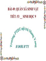 Tiết 53 quần xã sinh vật (Thi GVG cấp huyện cực hót..)