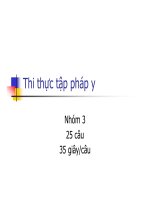 Đề thi Thực tập pháp y