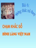 cham khac go dinh lang