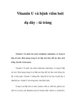 Vitamin U và bệnh viêm loét dạ dày - tá tràng ppsx