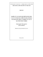 Tóm tắt luận án tiến sĩ vật lý nghiên cứu, xây dựng hệ thiết bị thu nhận và xử lý số liệu dựa trên kỹ thuật DPS qua ứng dụng FPGA phục vụ nghiên cứu vật lý