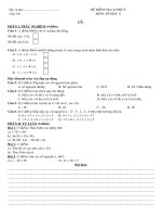 Đề KT Toán 6 - Chương 2 (so hoc)