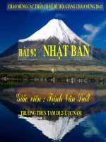 BÀI 9: NHẬT BẢN (HAY)