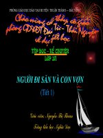 TẬP ĐỌC TUẦN 32 - NGƯỜI ĐI SĂN VÀ CON VƯỢN